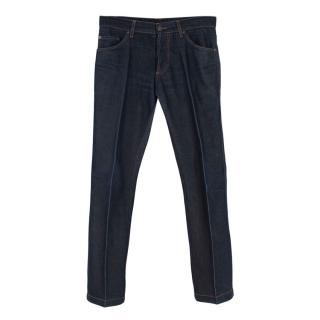 Ferragamo Men's Dark Indigo Classic 5 Pocket jeans