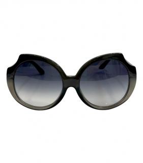 Marc By Marc Jacobs Cut-Out Black Oversize Sunglasses