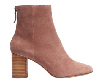 Sandro Pink Suede Ankle Boots