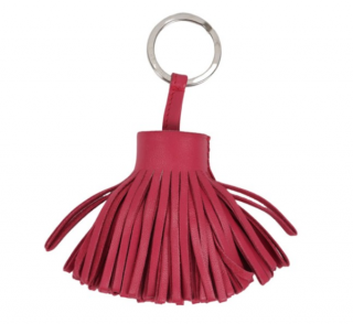 Hermes Pink Lambskin Carmen Bag Charm