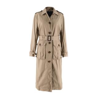 Burberry Prorsum Camel Belted Trench Coat 