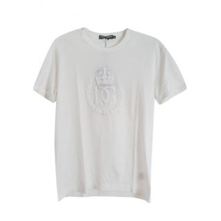 Dolce & Gabbana White Crest T-Shirt 