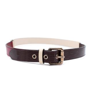 Louis Vuitton Tricolour Textured Leather Belt 85