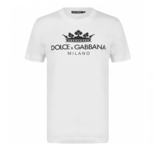Dolce & Gabbana White Milano Print T-Shirt
