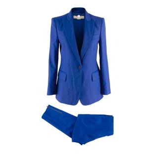 Stella McCartney Royal Blue Wool Twill Suit