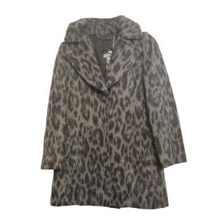 Max & Co Grey Leopard Glamour Coat