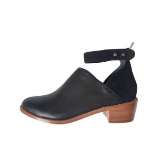 Loeffler Randall Black Cut-Out Ankle Boots