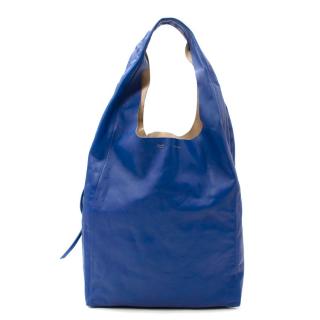 Celine Cobalt Blue Leather Sling Shoulder Bag