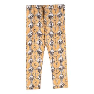 Burberry Yellow Silk Toile de Jouy Pyjama Trousers