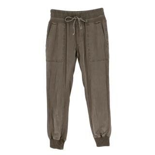 James Perse Cotton-Twill Relaxed Cuffed Trousers