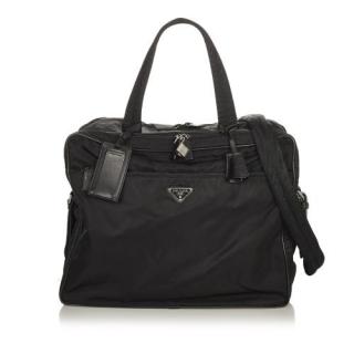 Prada Black Nylon Business Bag