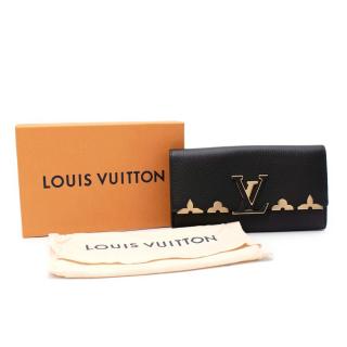 Louis Vuitton Capucines Taurillion Leather Fleur De Monogram Wallet