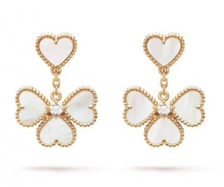 Van Cleef & Arpels Sweet Alhambra Effeuillage Earrings