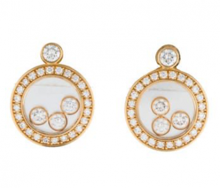 Chopard 18kt Yellow Gold Happy Diamonds Icons Earrings