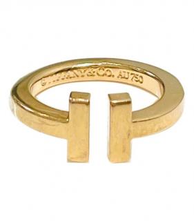 Tiffany & Co. 18kt Rose Gold Tiffany T Square Ring - Size 49