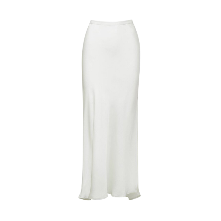 Anine Bing Ivory Silk Noel Skirt