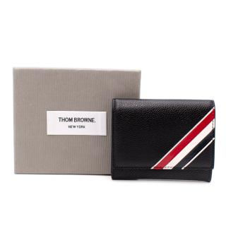 Thom Browne Signature Tricolour Fold Over Wallet