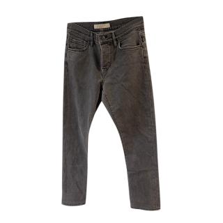 Burberry Brit Washed Grey Straight Leg Jeans
