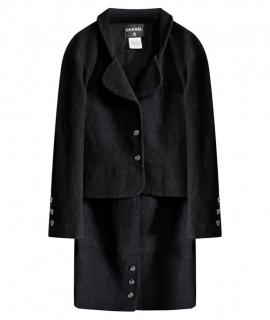 Chanel Black Tweed Cap d'Antibes Skirt Suit