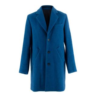 A Kind of Guise Cobalt Blue Wool Blend Coat