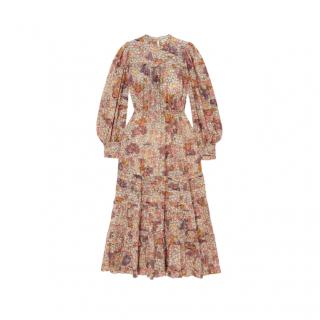 Ulla Johnson Laraline Tiered Ruffled Floral-print Midi Dress