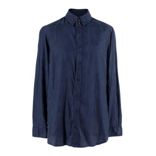 Vivienne Westwood Two Button Navy Blue Krall Shirt