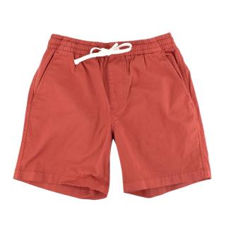 J Crew Dusty-Red Dock Stretch Chino Shorts