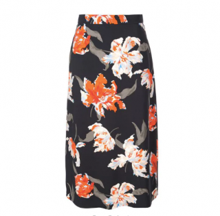 Rochas Floral Print A-Line Skirt