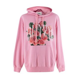 Doublet Pink Not Anniversary Embroidered Hoodie