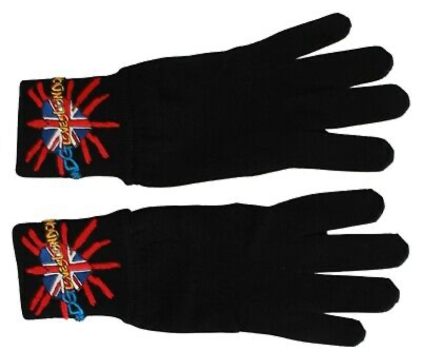 Dolce & Gabbana Black DG Loves London Gloves