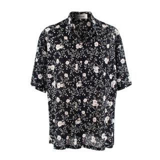 Isabel Marant Iggy Black & White Floral Short Sleeved Shirt