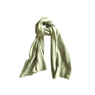 Fedeli Green Melange Knit Scarf