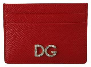 Dolce & Gabbana Red Leather DG Cardholder