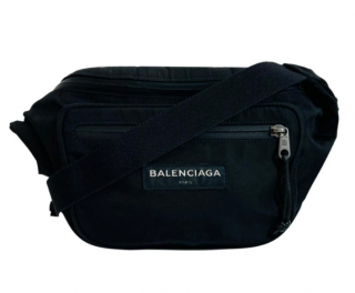 Balenciaga Black Nylon Belt Bag