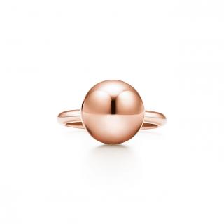 Tiffany & Co. 18kt Rose Gold Hardware Ball Ring - Size 7
