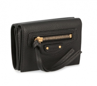 Balenciaga Black Neo Classic Mini Wallet