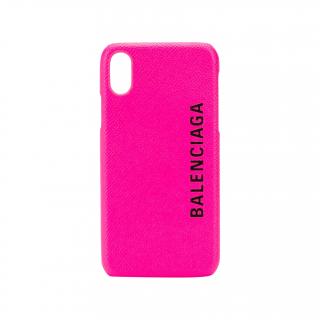 Balenciaga Cash logo-print leather iPhone X & XS case - Sold Out	