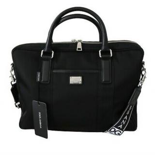 Dolce & Gabbana Black Nylon Messenger Bag