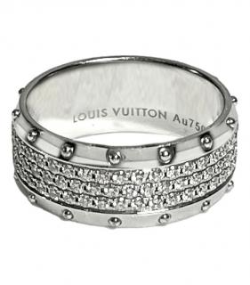 Louis Vuitton 18ct Gold & Pave Empreinte Diamond Ring