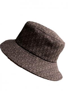 Dior Black John Galliano Oblique Jacquard Bucket Hat 