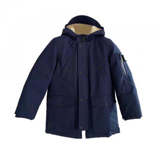 Bonpoint blue Michigan hooded coat/jacket