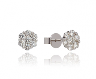 Annoushka 18ct White Gold Diamond Daisy Earrings
