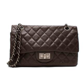 Chanel Brown Quilted Leather Reissue 2.55 225 Double Flap
