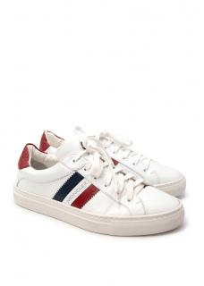 Moncler Ariel White Leather Low Top Trainers