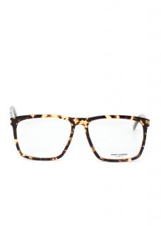 Yves Saint Laurent Havana Square Frame Optical Glasses
