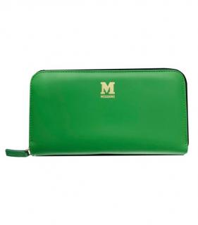 Missoni Bright Green Leather Long Wallet 