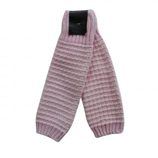 Gucci Pink Cable Knit Leg Warmers
