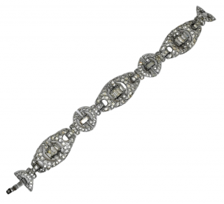 Bespoke Victorian Silver Tone Bracelet