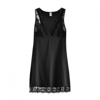 Wolford Black Embroidered Slip Dress
