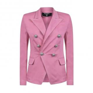 Balmain Pink 6 Button Tailored Jacket